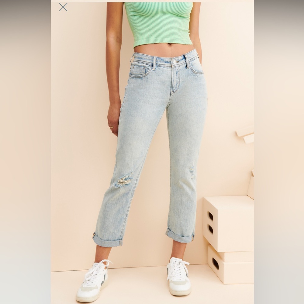 Pilcro slim boyfriend jeans